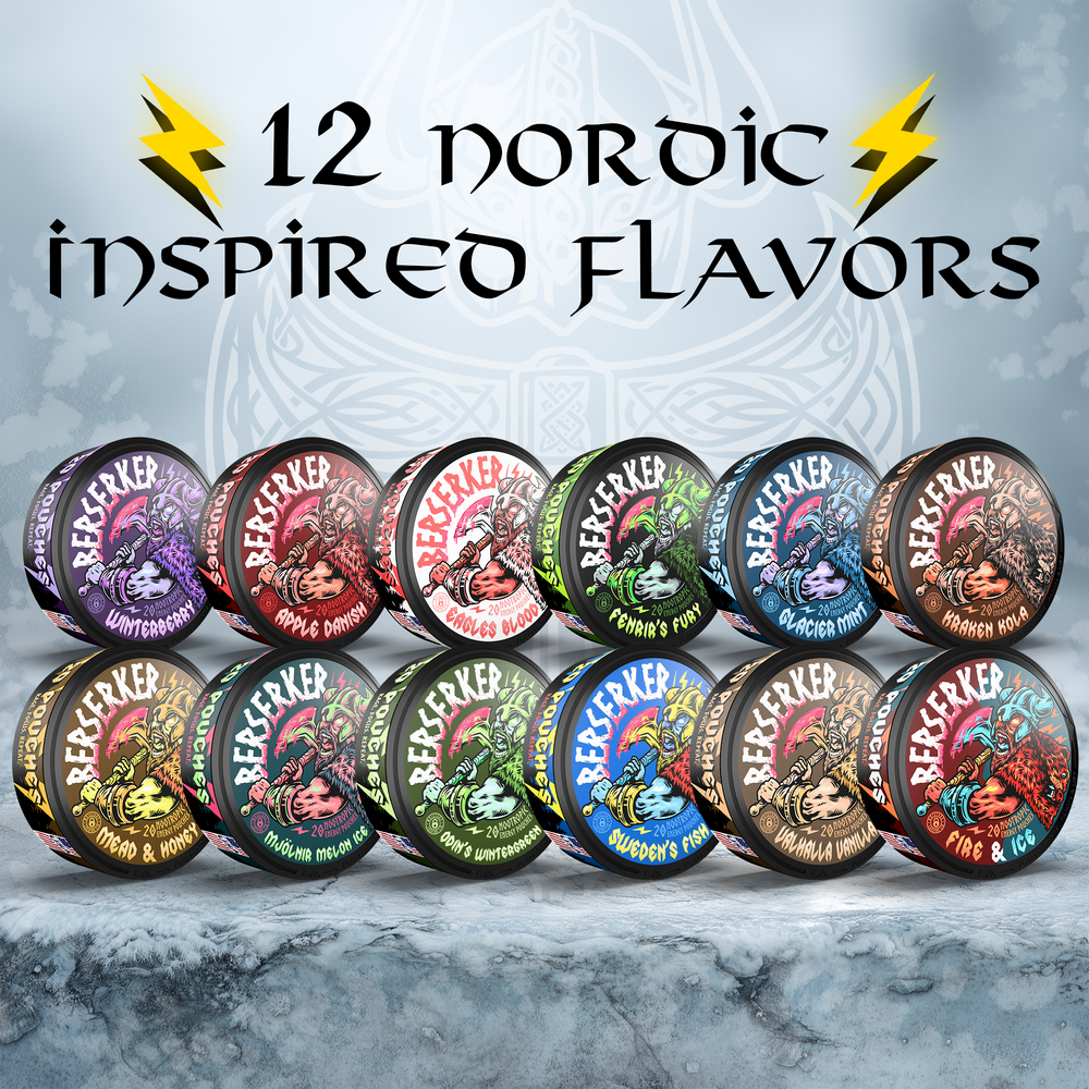 Berserker Caffeine Pouches - Odin's Wintergreen