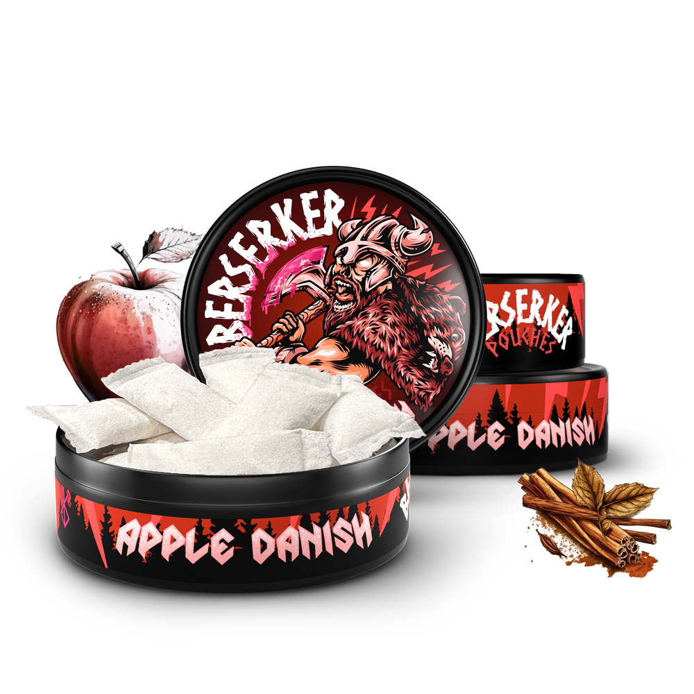 Berserker Caffeine Pouches - Apple Danish