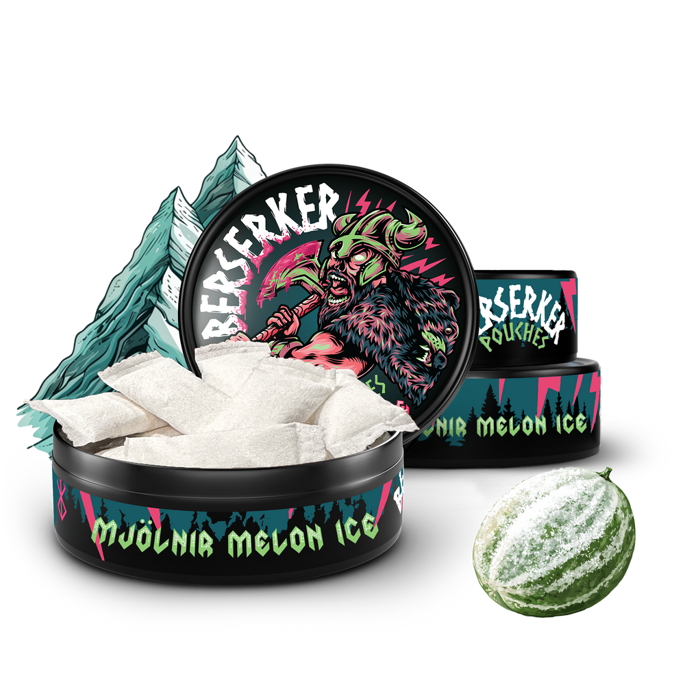 Berserker Caffeine Pouches - Mjölnir Melon Ice