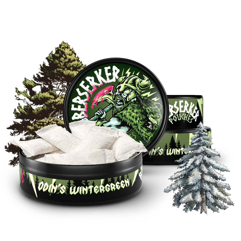Berserker Caffeine Pouches - Odin's Wintergreen