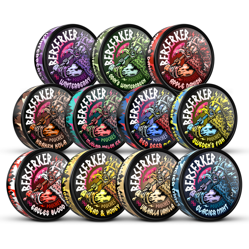 Berserker Caffeine Pouches - Sampler 11 Pack