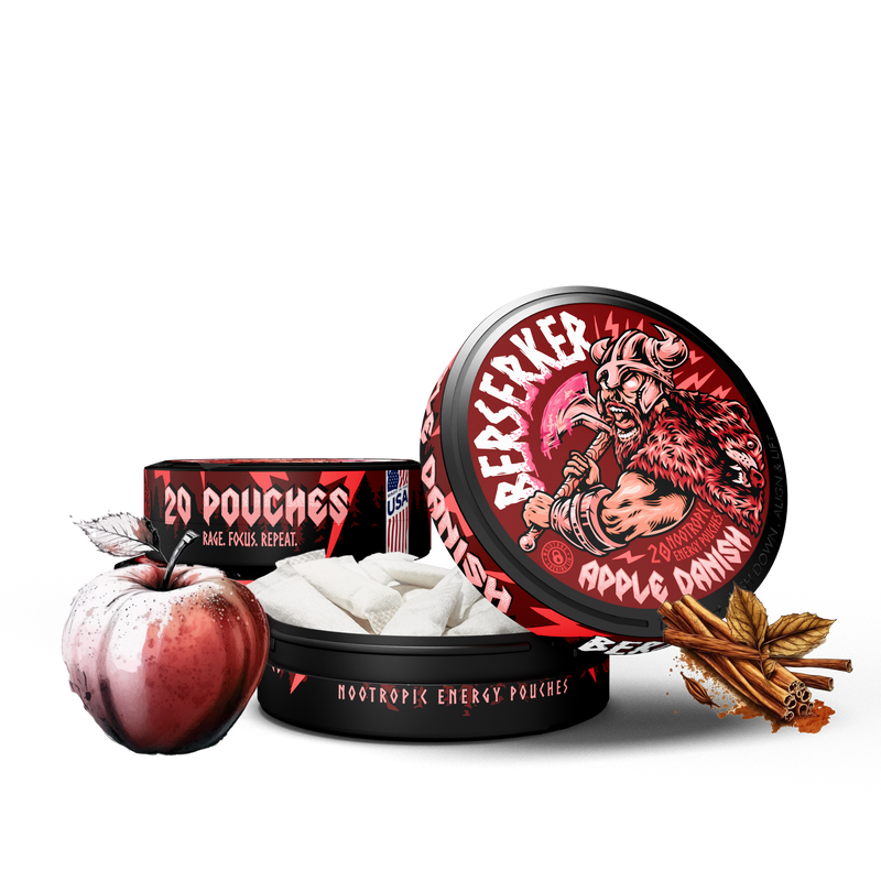 Berserker Caffeine Pouches - Apple Danish