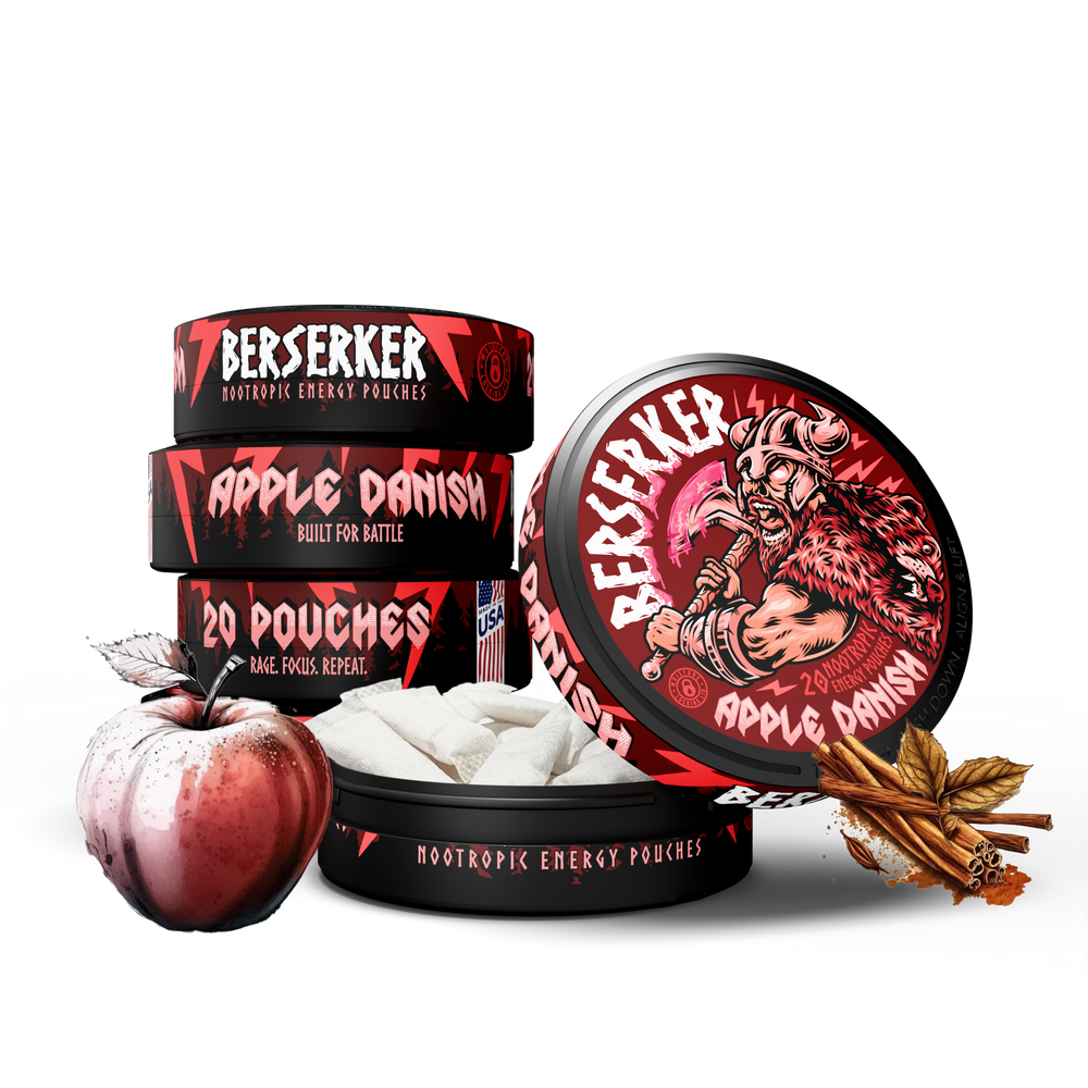 Berserker Caffeine Pouches - Apple Danish