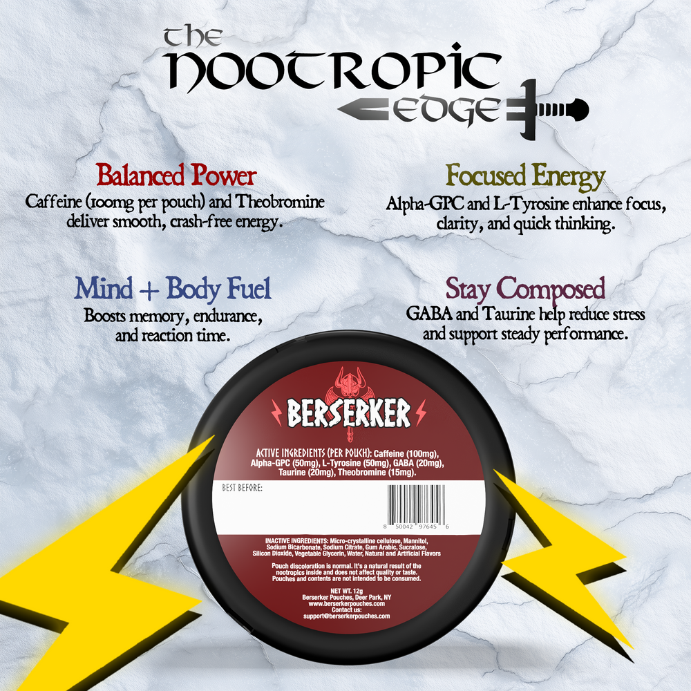 Berserker Caffeine Pouches - Apple Danish