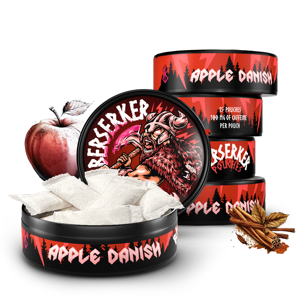 Berserker Caffeine Pouches - Apple Danish