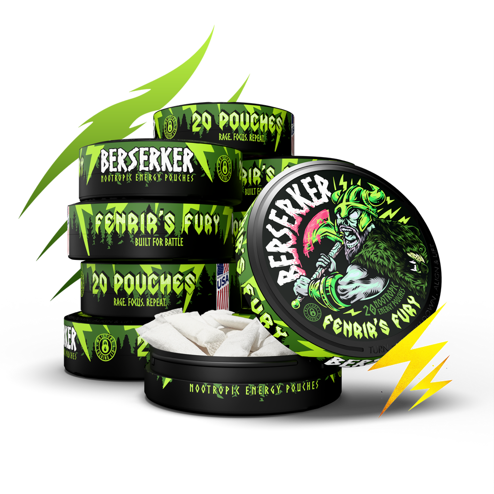 Berserker Caffeine Pouches - Fenrir's Fury