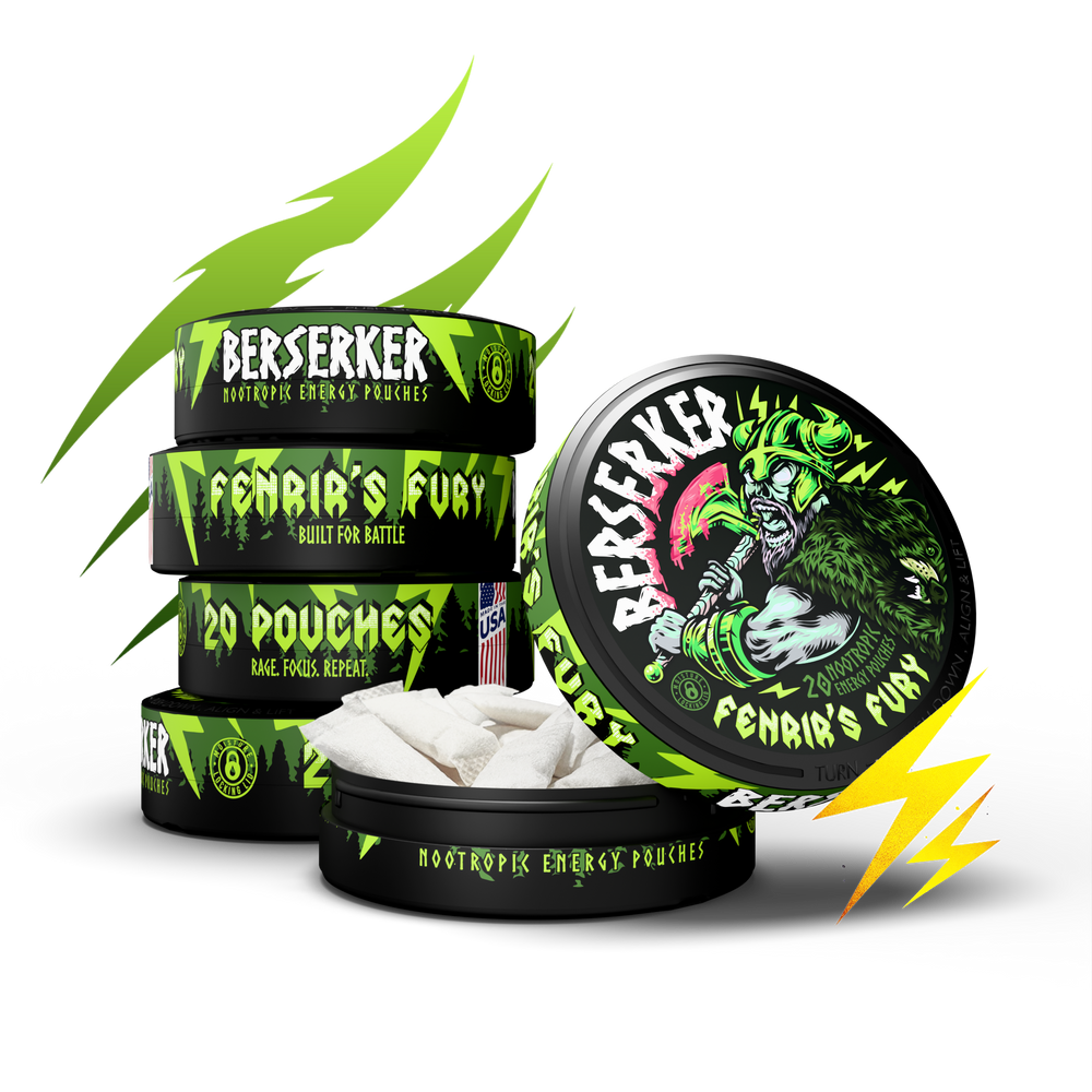 Berserker Caffeine Pouches - Fenrir's Fury