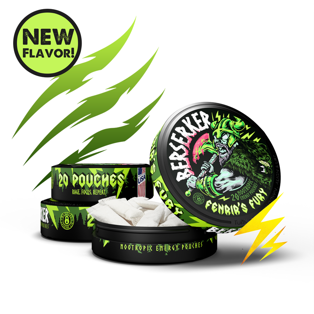 Berserker Caffeine Pouches - Fenrir's Fury