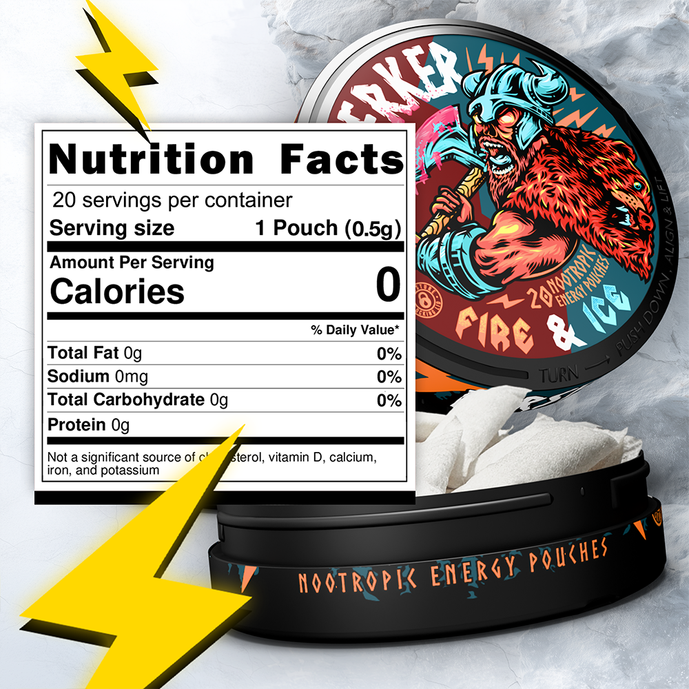 Berserker Caffeine Pouches - Fire & Ice