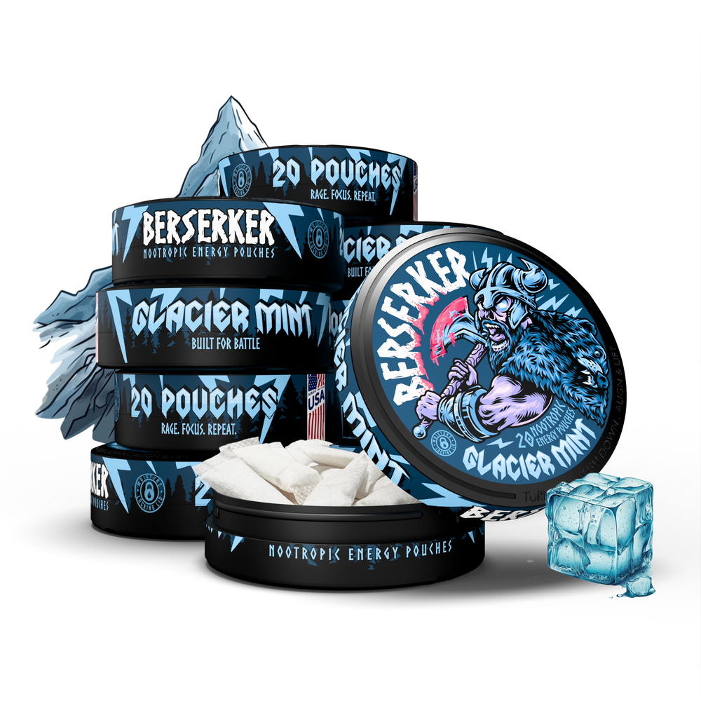 Berserker Caffeine Pouches - Glacier Mint