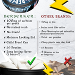 Berserker Caffeine Pouches - Glacier Mint