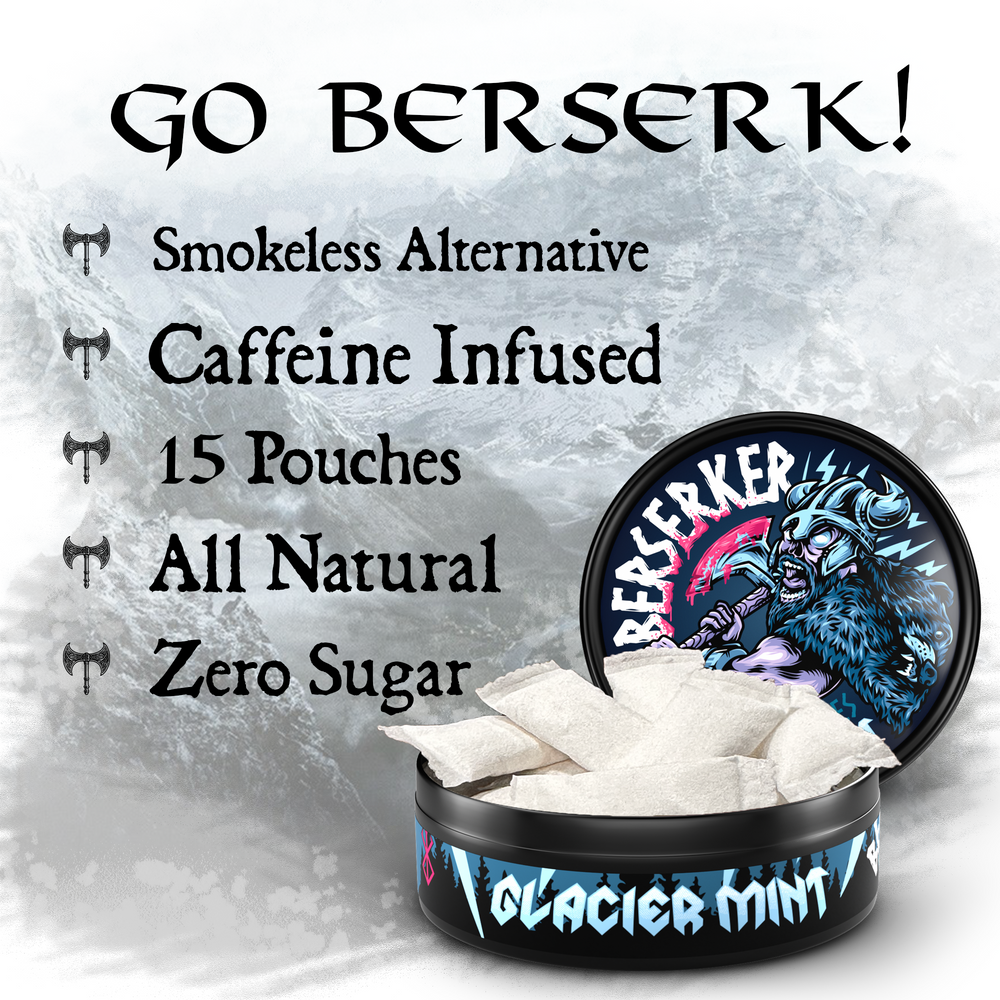 Berserker Caffeine Pouches - Glacier Mint