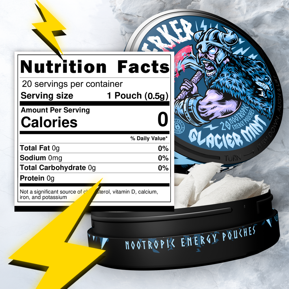 Berserker Caffeine Pouches - Glacier Mint