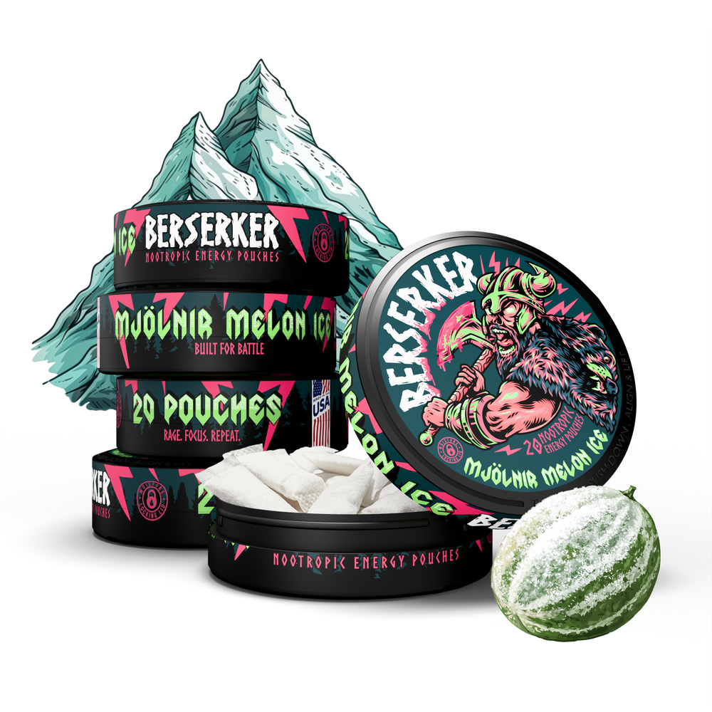 Berserker Caffeine Pouches - Mjölnir Melon Ice