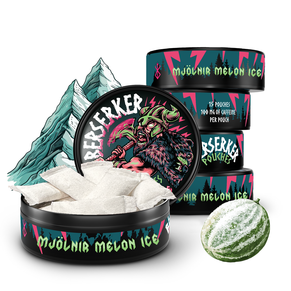 Berserker Caffeine Pouches - Mjölnir Melon Ice