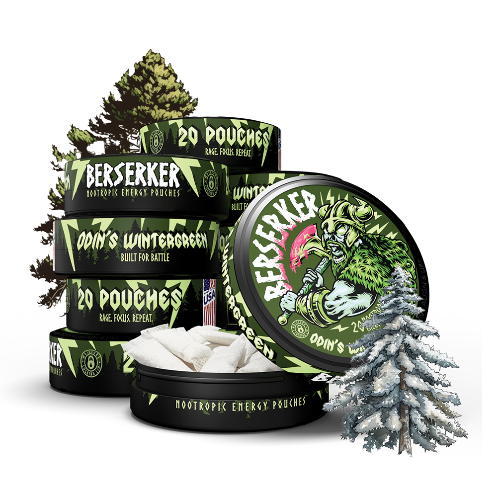 Berserker Caffeine Pouches - Odin's Wintergreen
