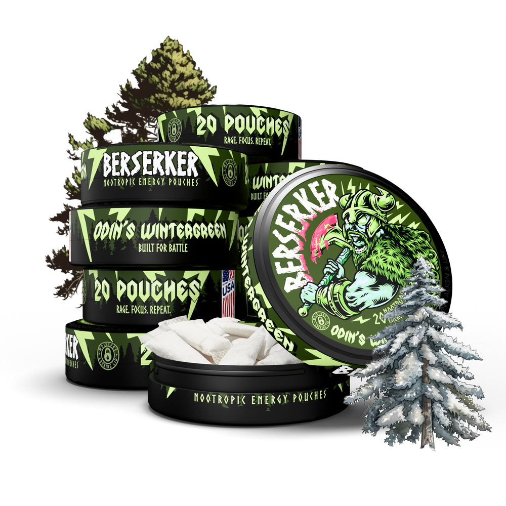 Berserker Caffeine Pouches - Odin's Wintergreen
