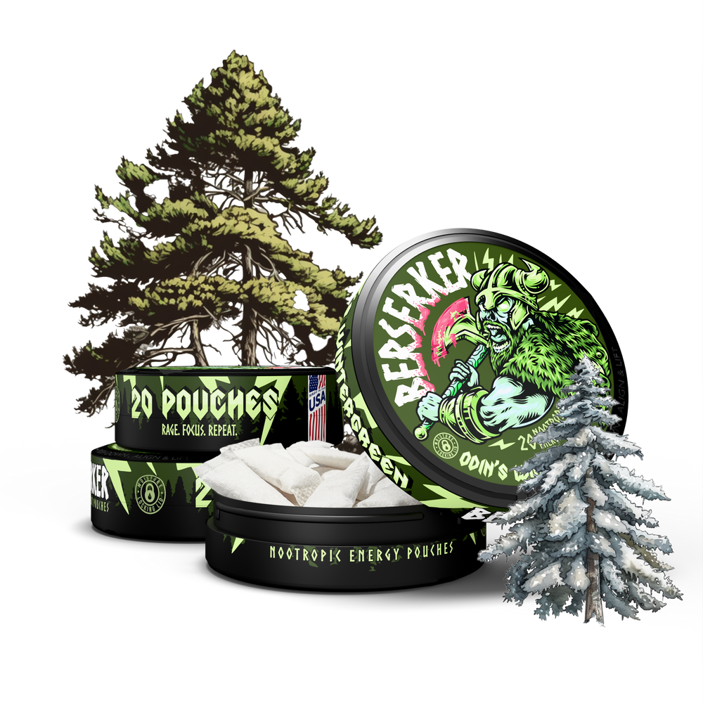 Berserker Caffeine Pouches - Odin's Wintergreen