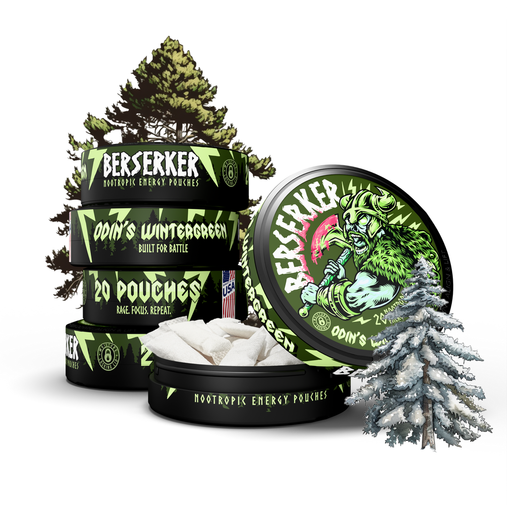 Berserker Caffeine Pouches - Odin's Wintergreen