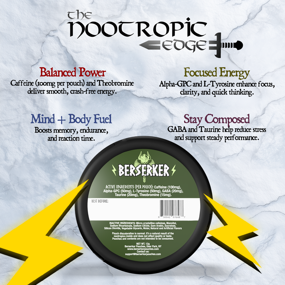 Berserker Caffeine Pouches - Odin's Wintergreen