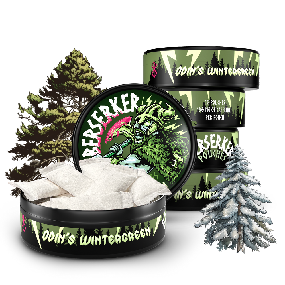 Berserker Caffeine Pouches - Odin's Wintergreen