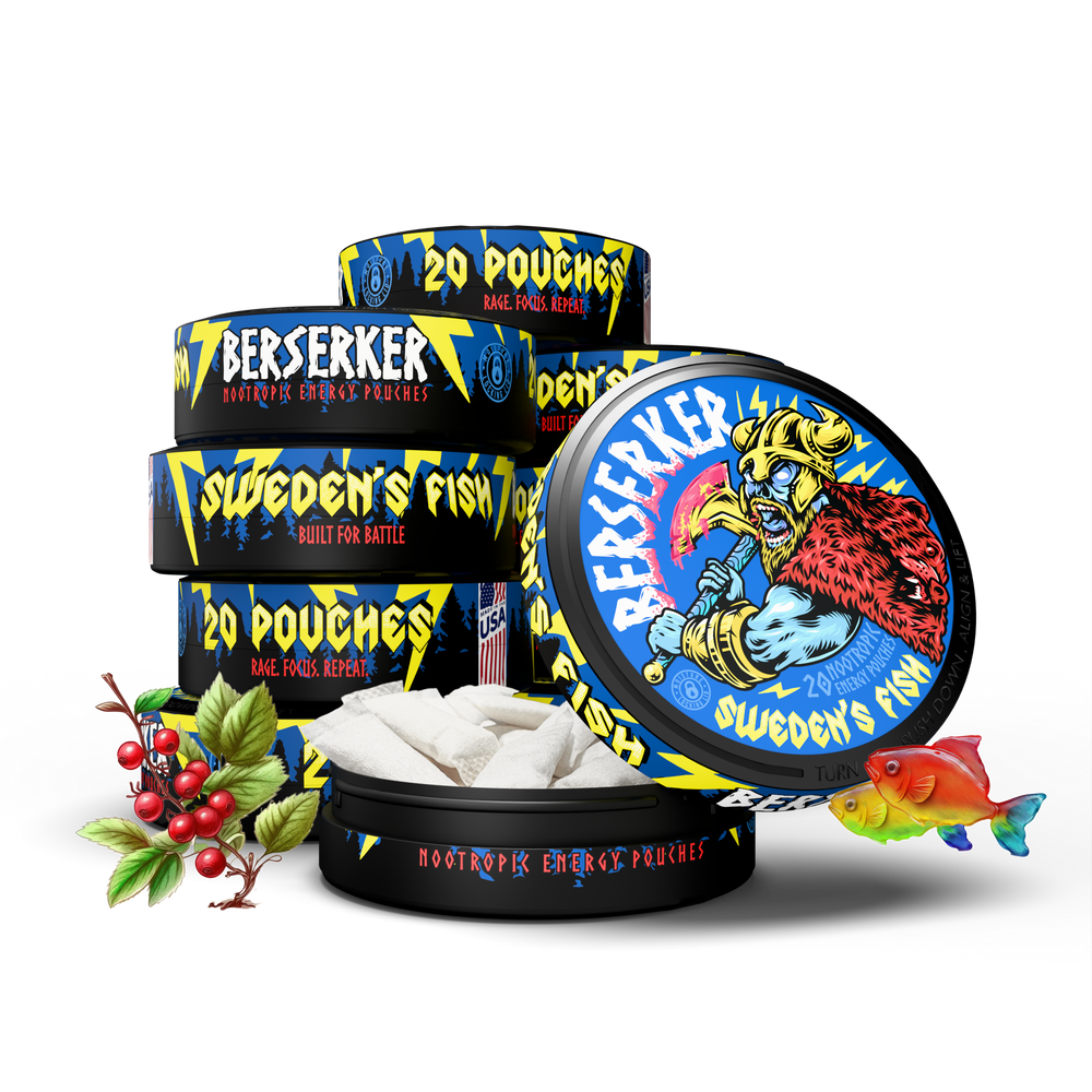 Berserker Caffeine Pouches - Sweden's Fish