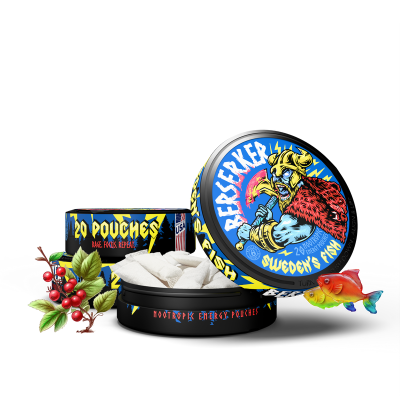 Berserker Caffeine Pouches - Sweden's Fish