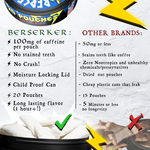 Berserker Caffeine Pouches - Sweden's Fish