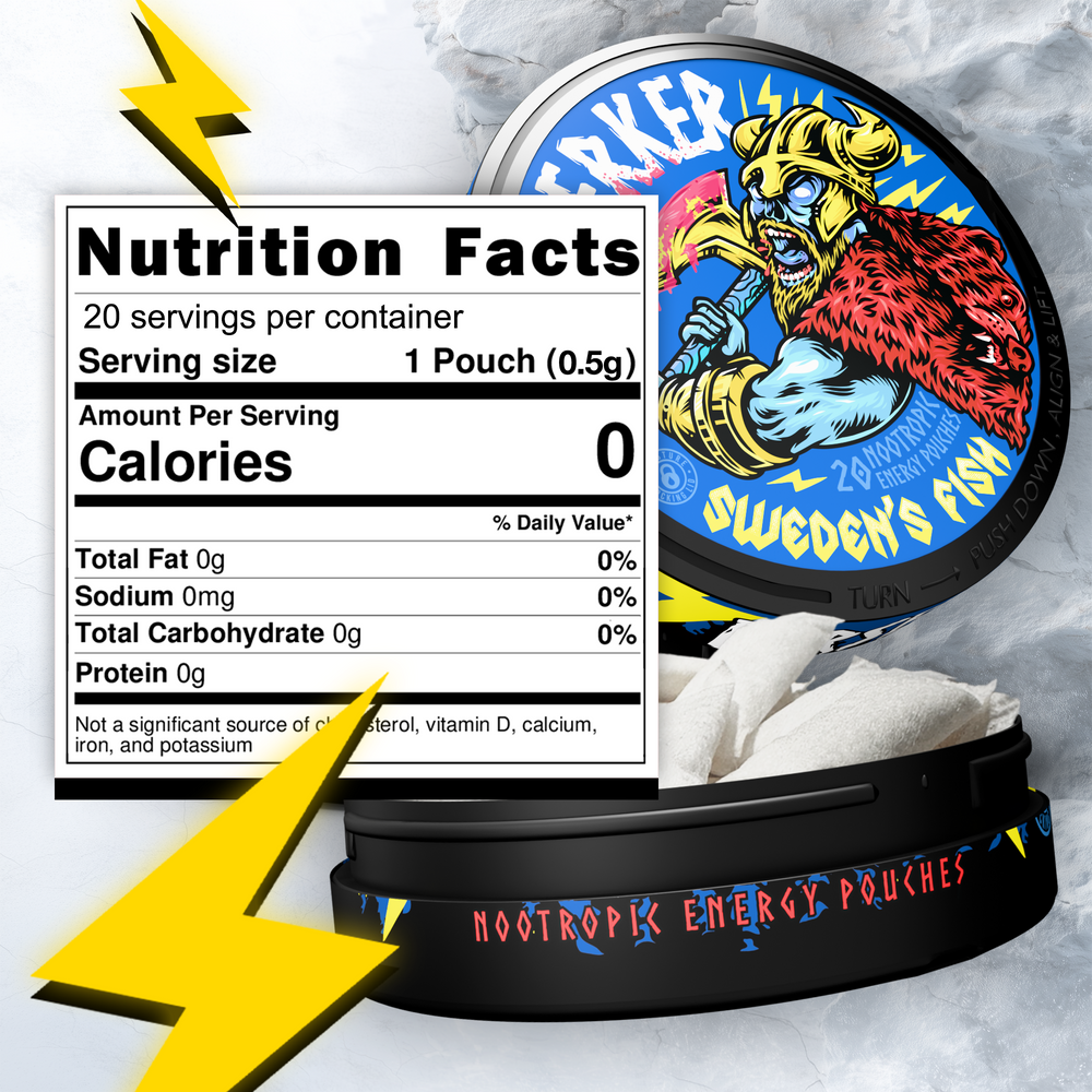 Berserker Caffeine Pouches - Sweden's Fish