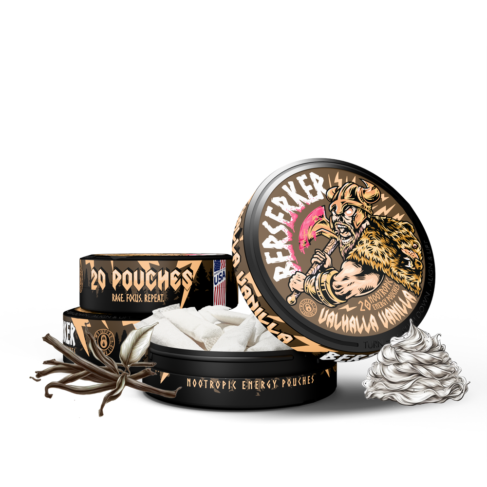 Berserker Caffeine Pouches - Valhalla Vanilla
