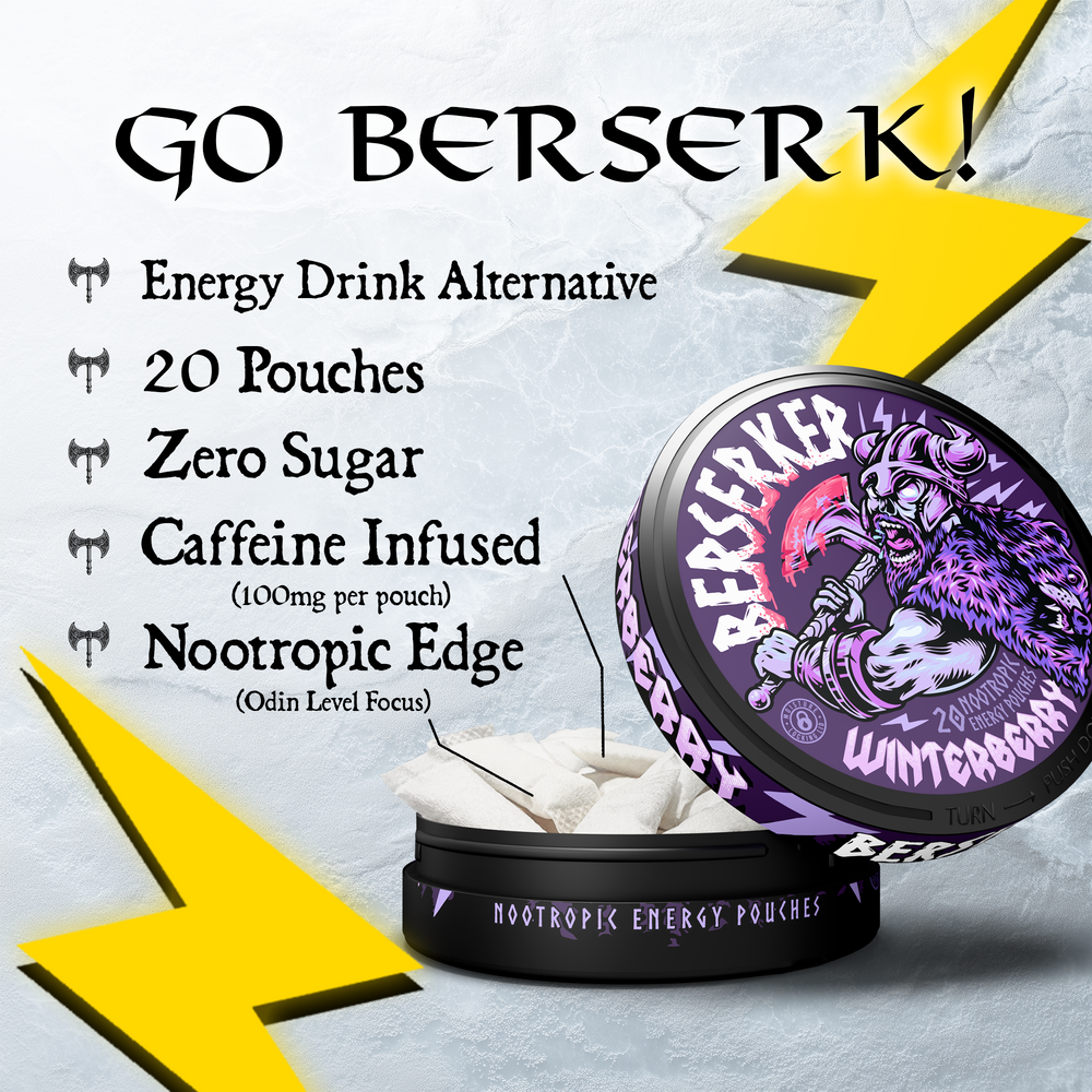 Berserker Caffeine Pouches - Winterberry