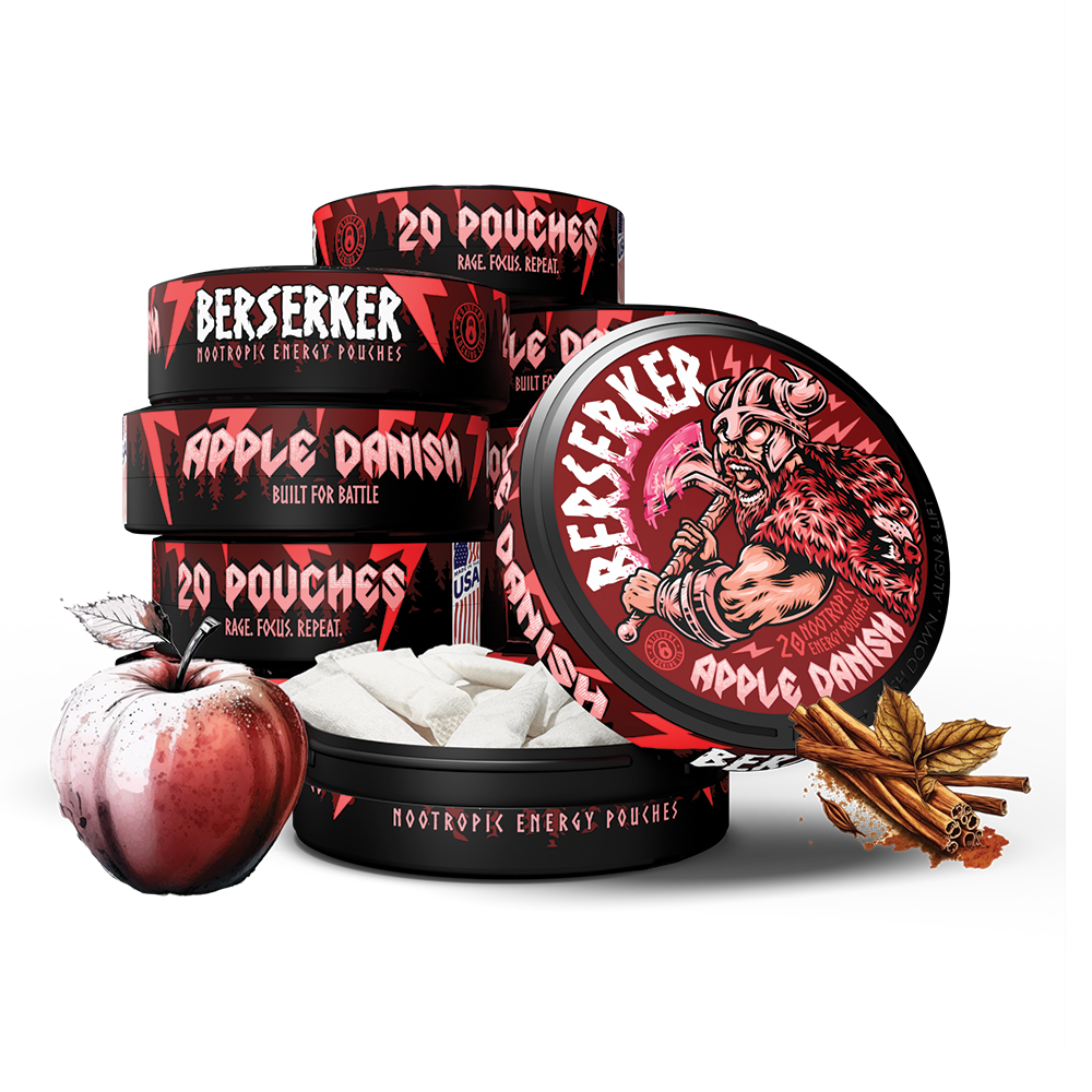 Berserker Caffeine Pouches - Apple Danish
