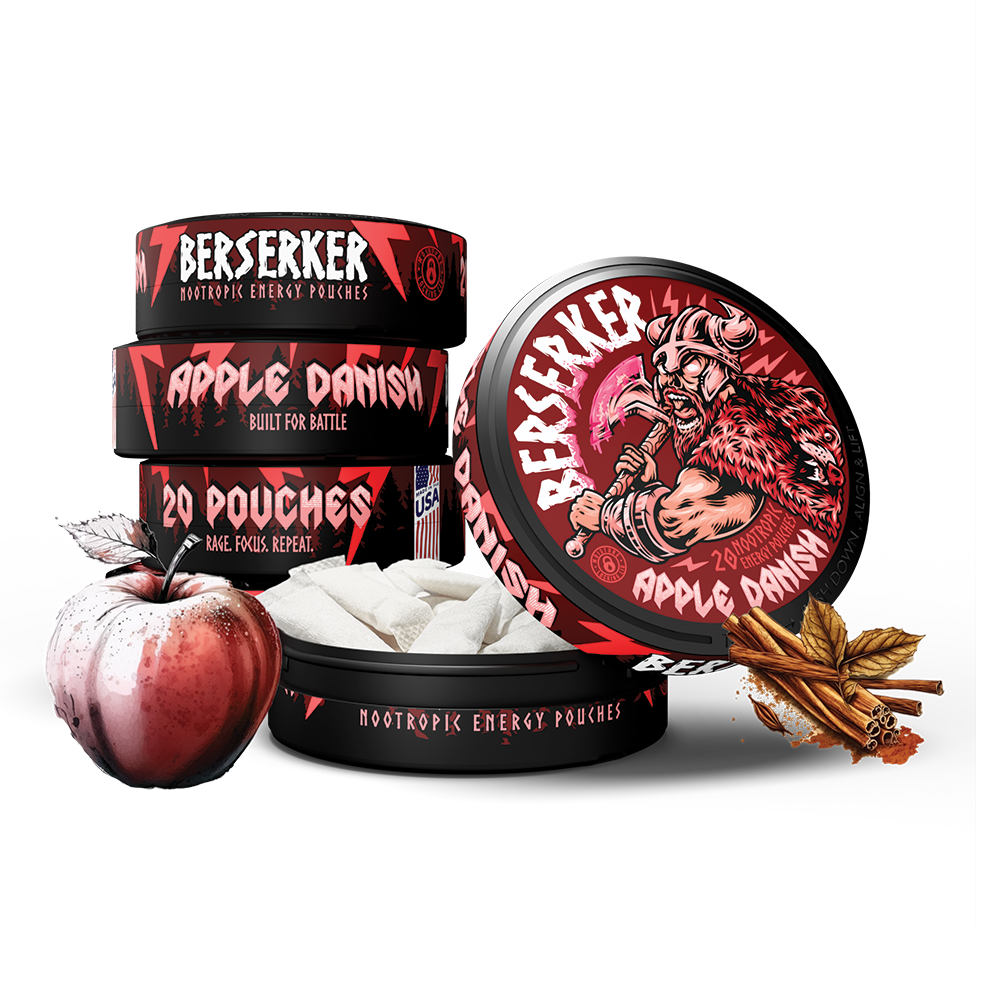 Berserker Caffeine Pouches - Apple Danish