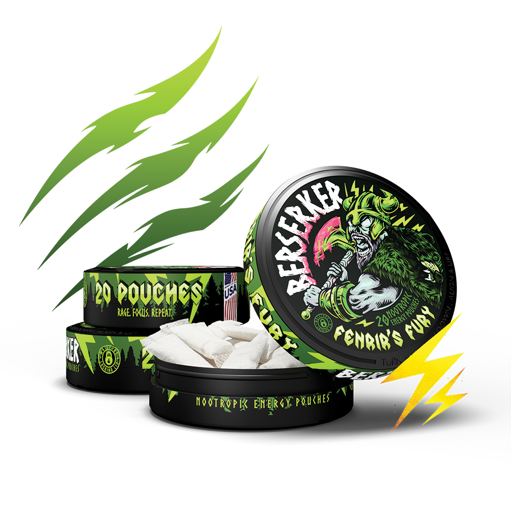 Berserker Caffeine Pouches - Fenrir's Fury