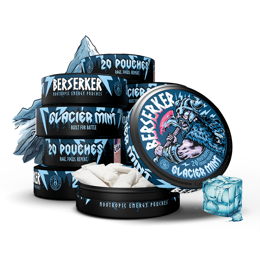 Berserker Caffeine Pouches - Glacier Mint