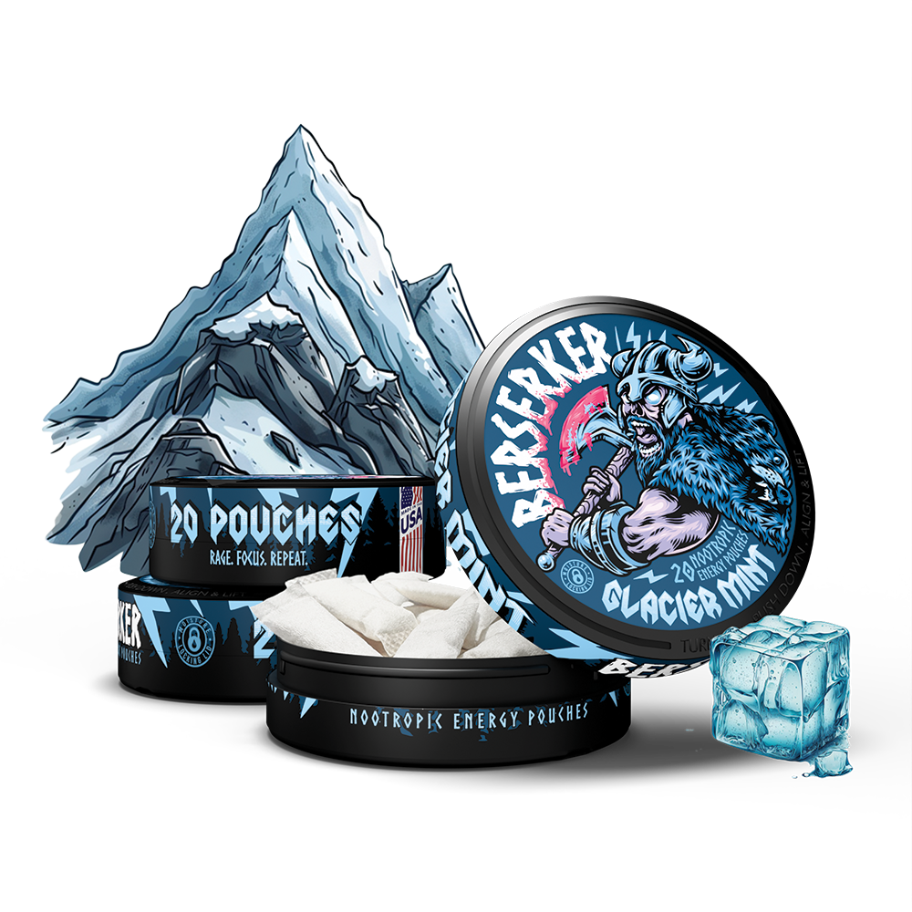 Berserker Caffeine Pouches - Glacier Mint