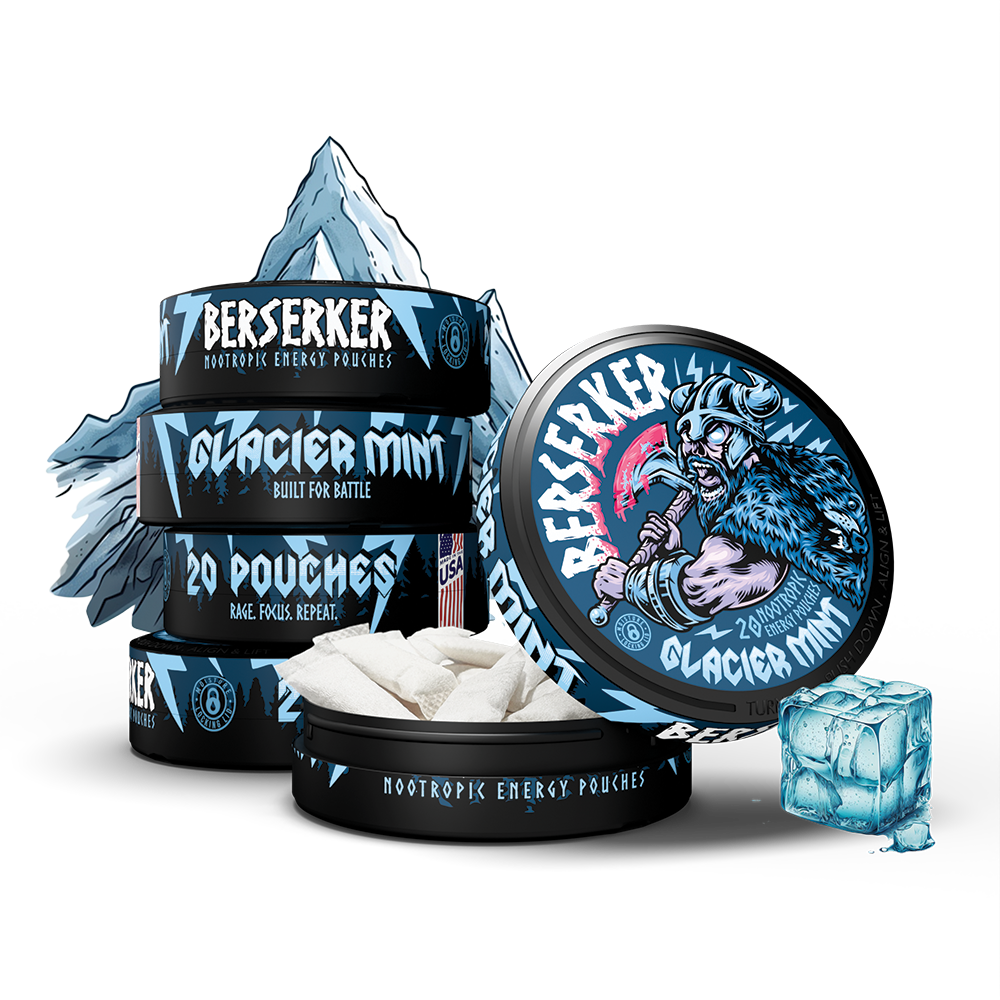 Berserker Caffeine Pouches - Glacier Mint
