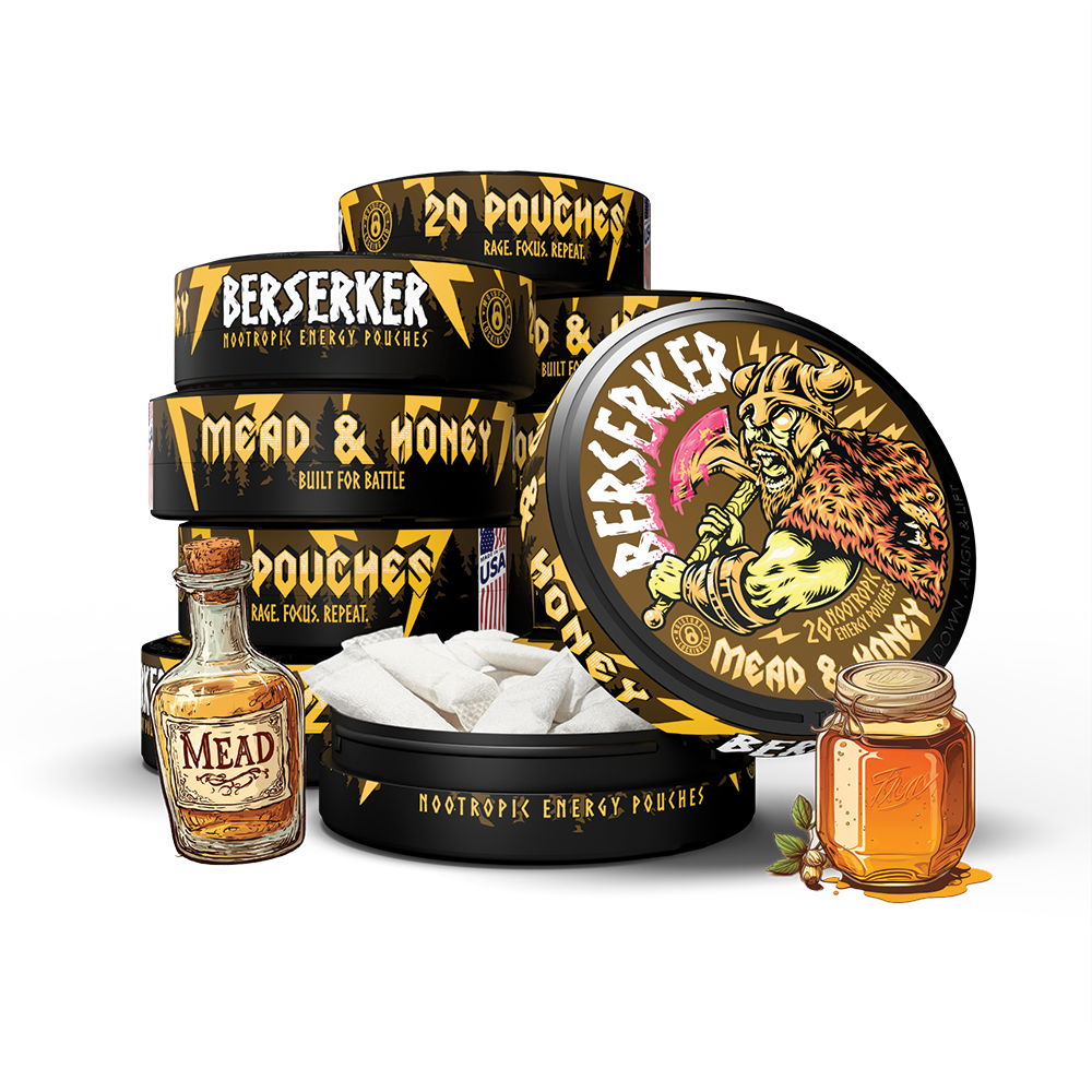 Berserker Caffeine Pouches - Mead & Honey