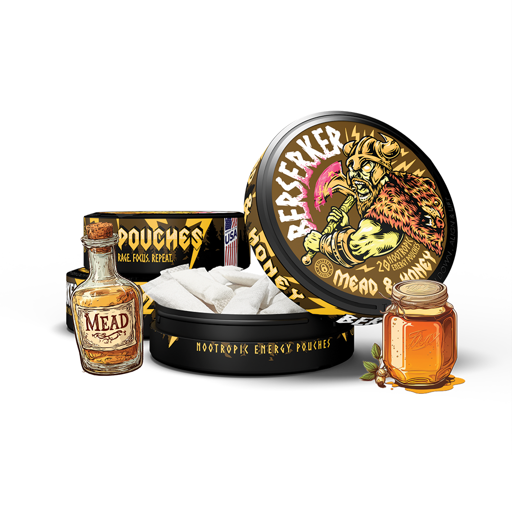 Berserker Caffeine Pouches - Mead & Honey