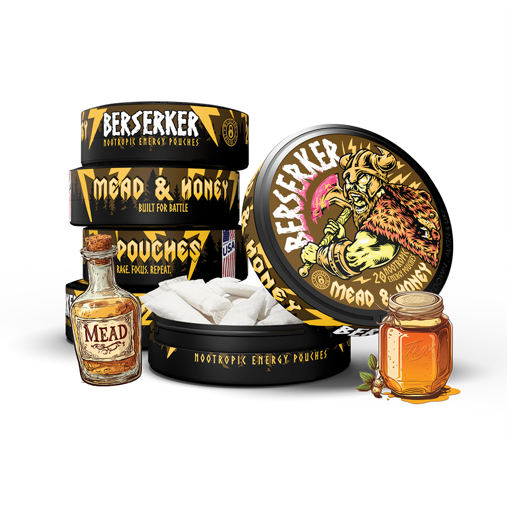 Berserker Caffeine Pouches - Mead & Honey