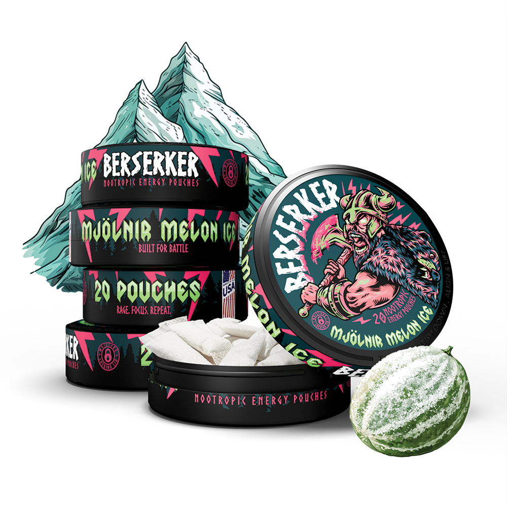 Berserker Caffeine Pouches - Mjölnir Melon Ice