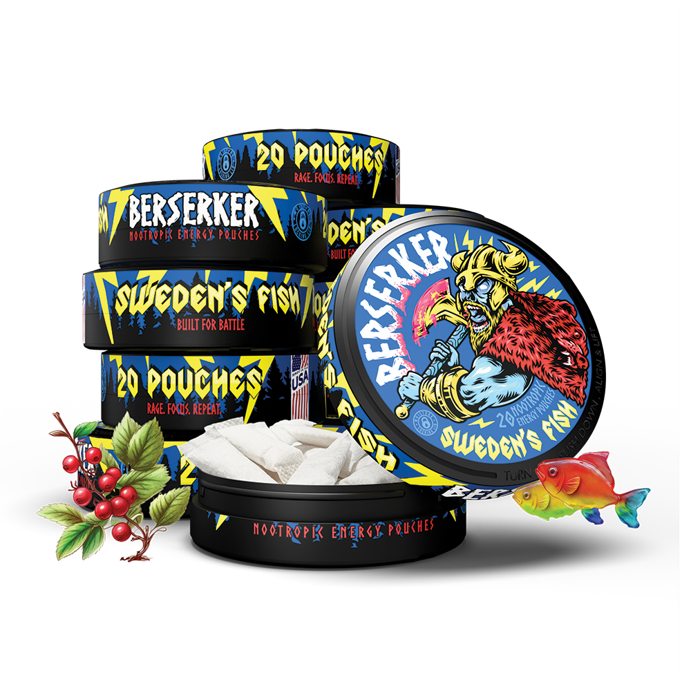 Berserker Caffeine Pouches - Sweden's Fish