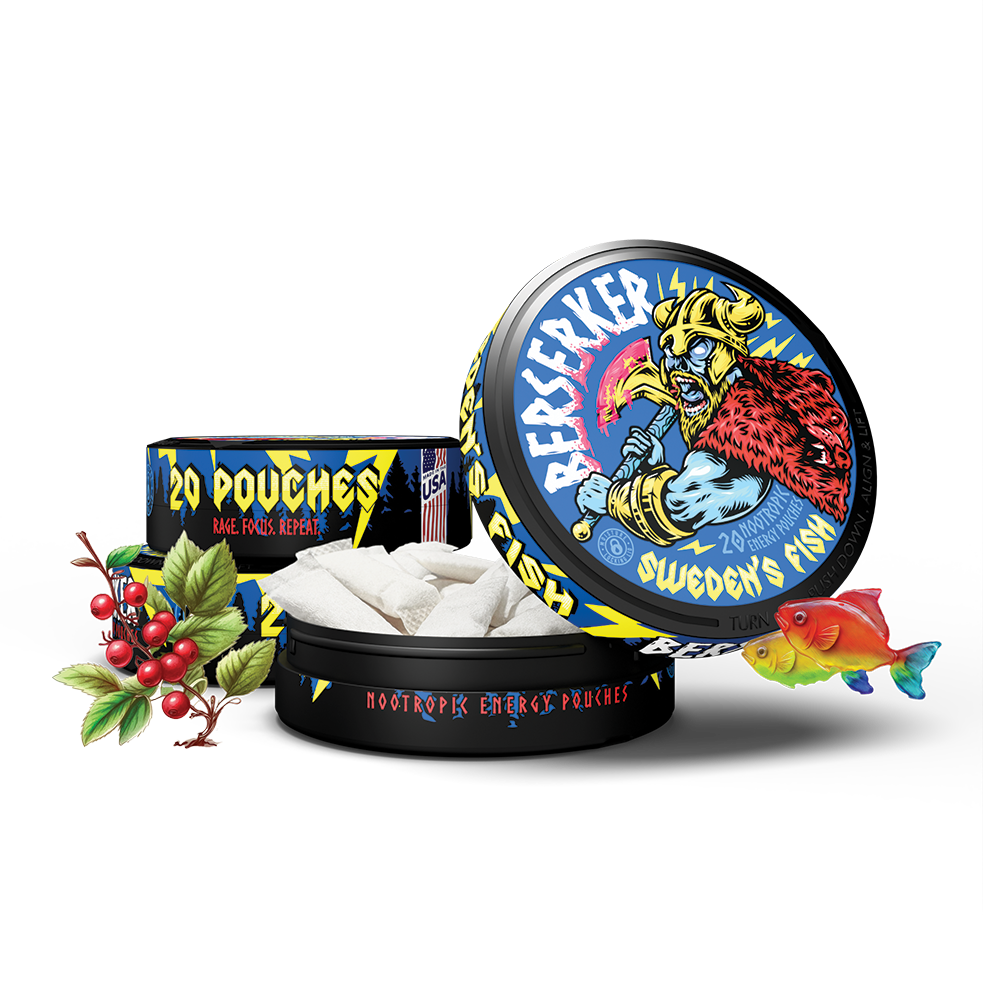 Berserker Caffeine Pouches - Sweden's Fish