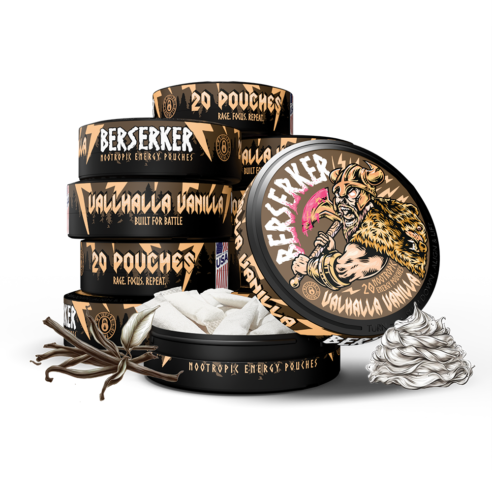 Berserker Caffeine Pouches - Valhalla Vanilla