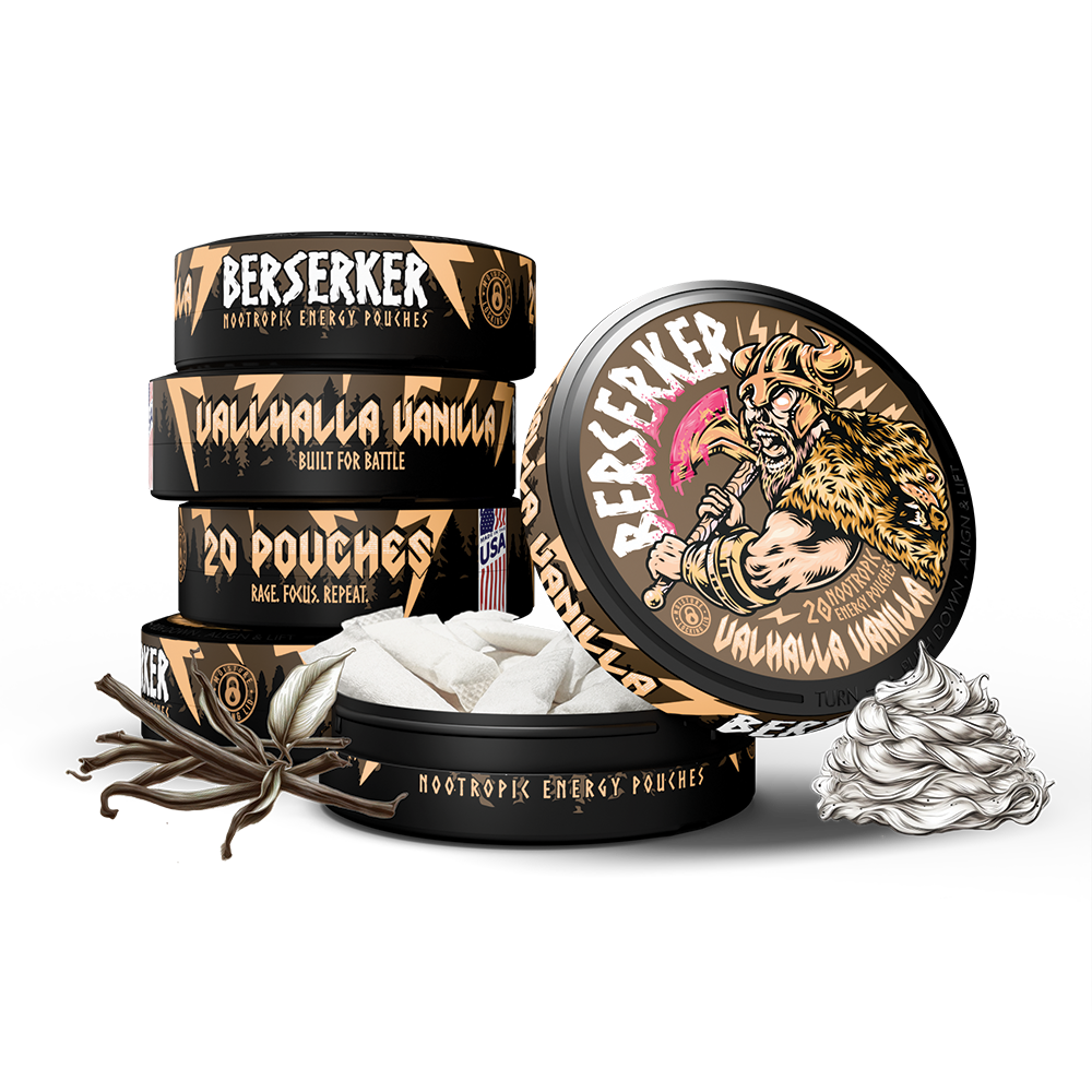 Berserker Caffeine Pouches - Valhalla Vanilla